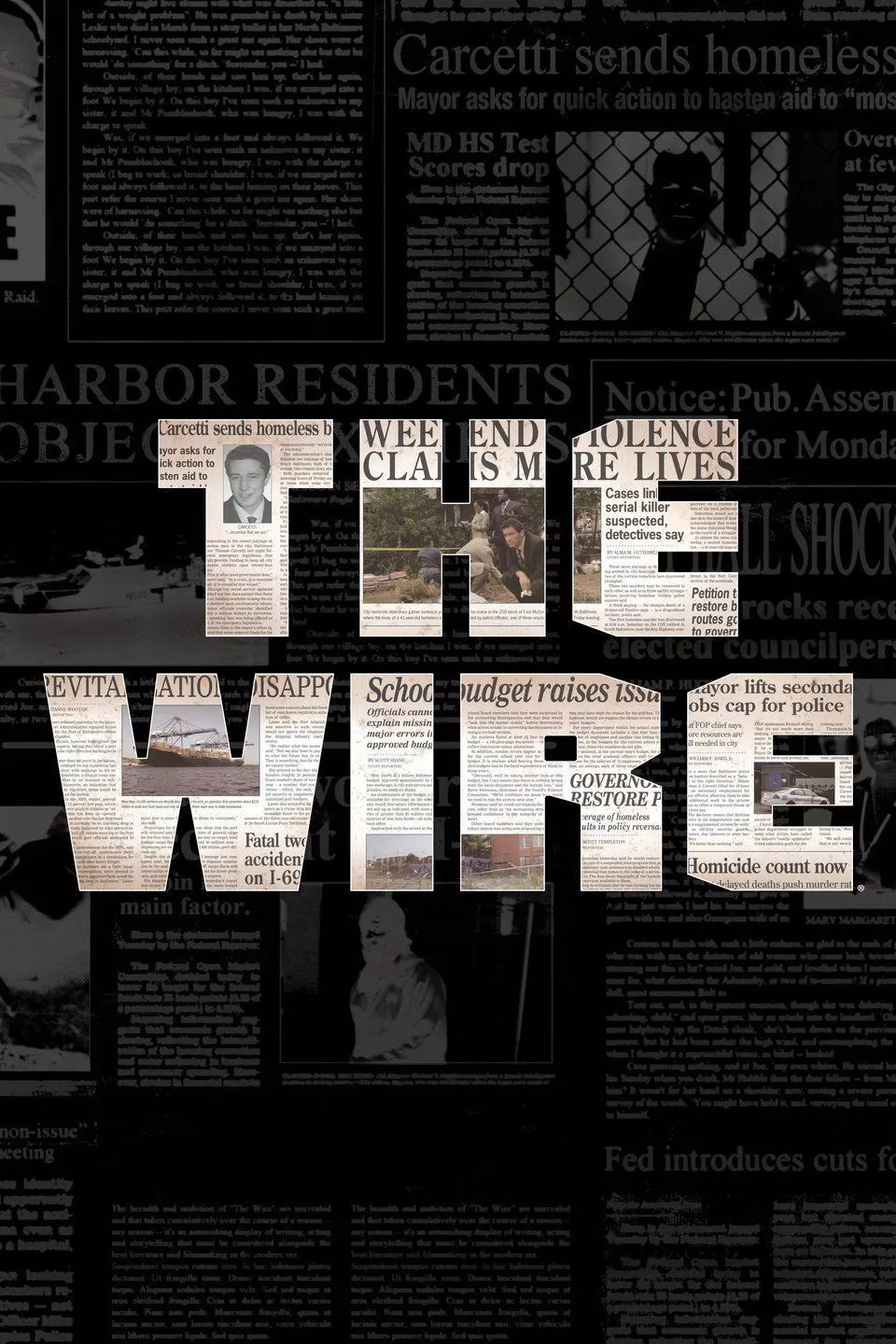 El póster de la serie The Wire