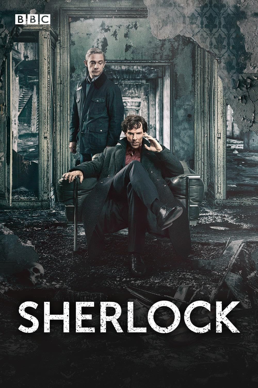 Martin Freeman y Benedict Cumberbatch en Sherlock (2010)