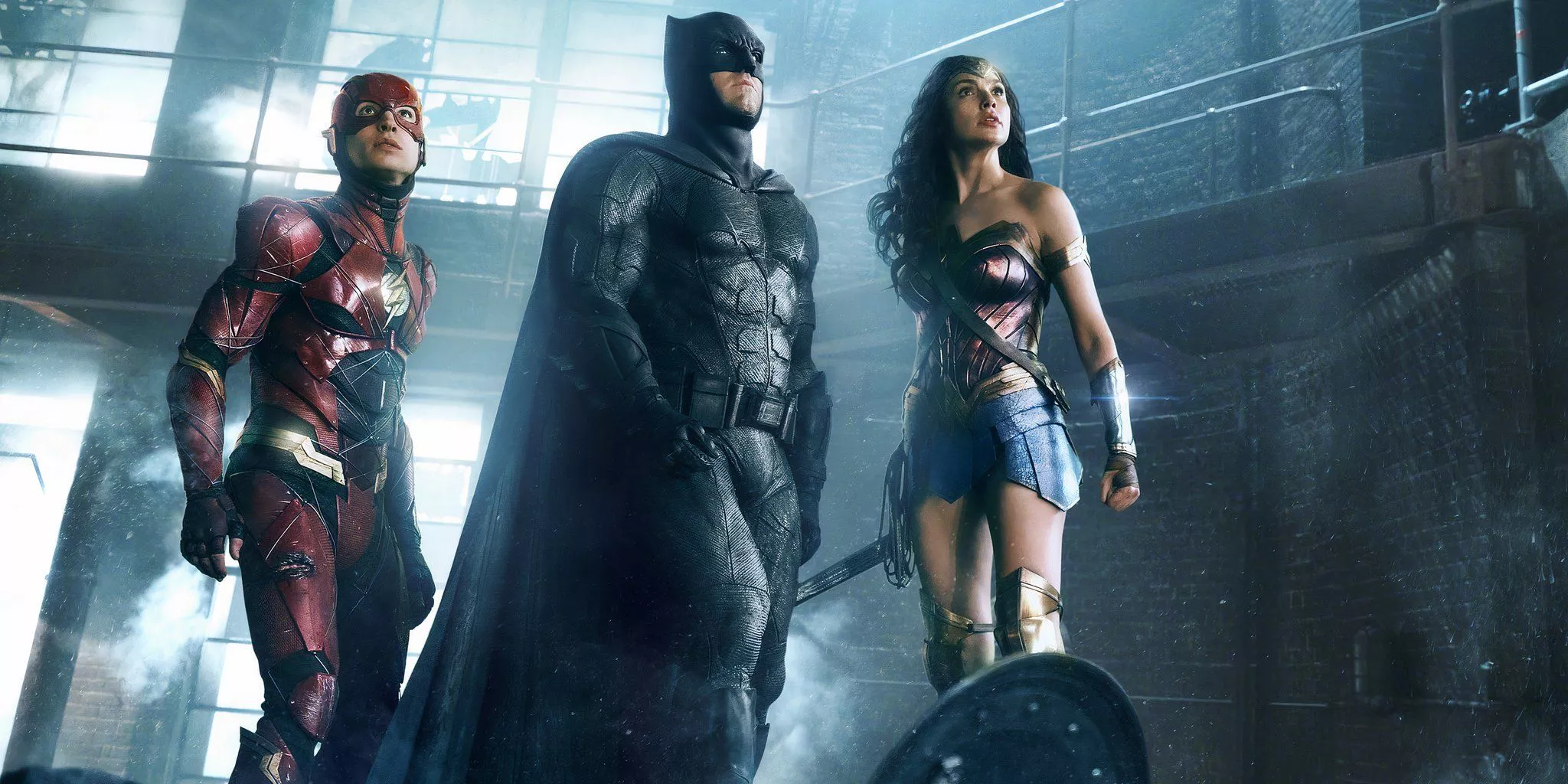 Batman, Wonder Woman, and The Flash are getting ready for battle in Justice League