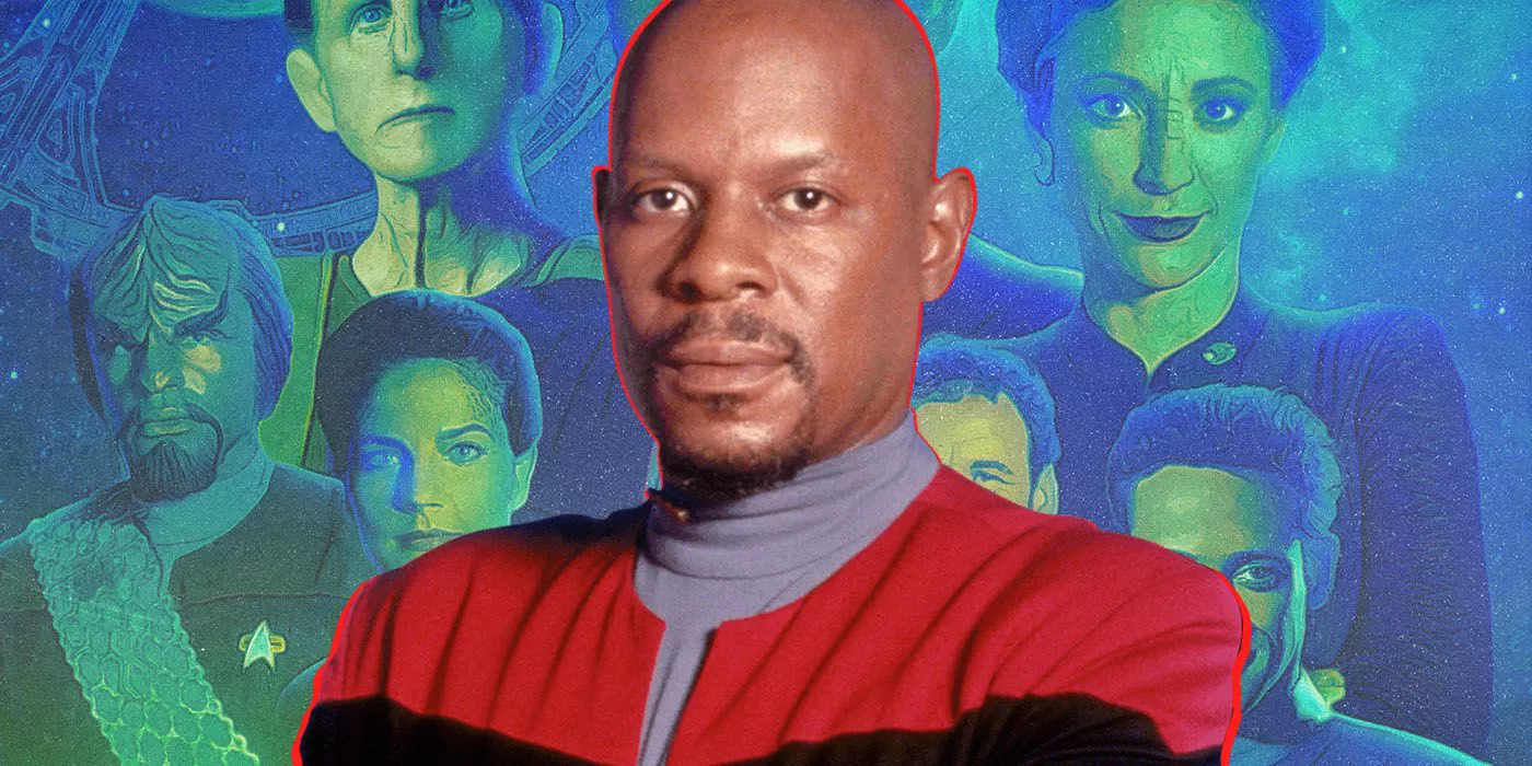 Sisko en el primer plano del elenco de Star Trek Deep Space Nine