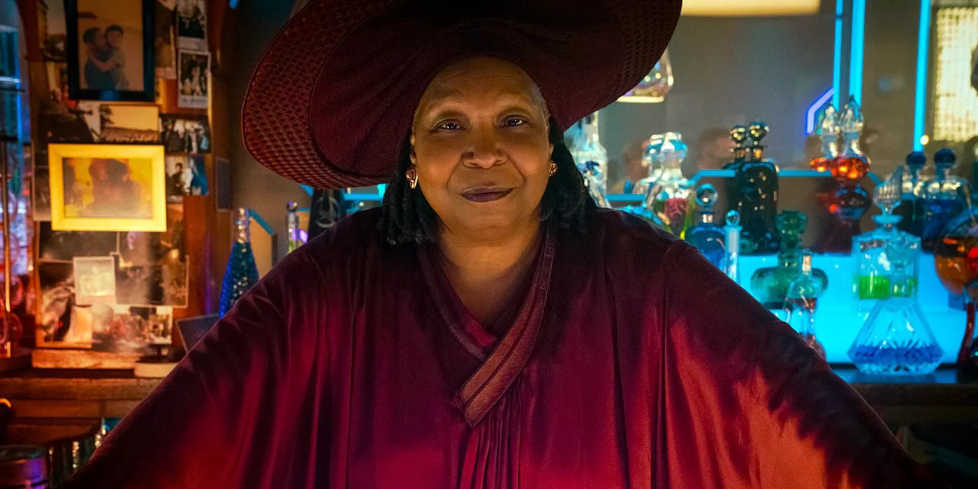 Whoopi Goldberg como Guinan en el bar Ten Forward en Star Trek: Picard