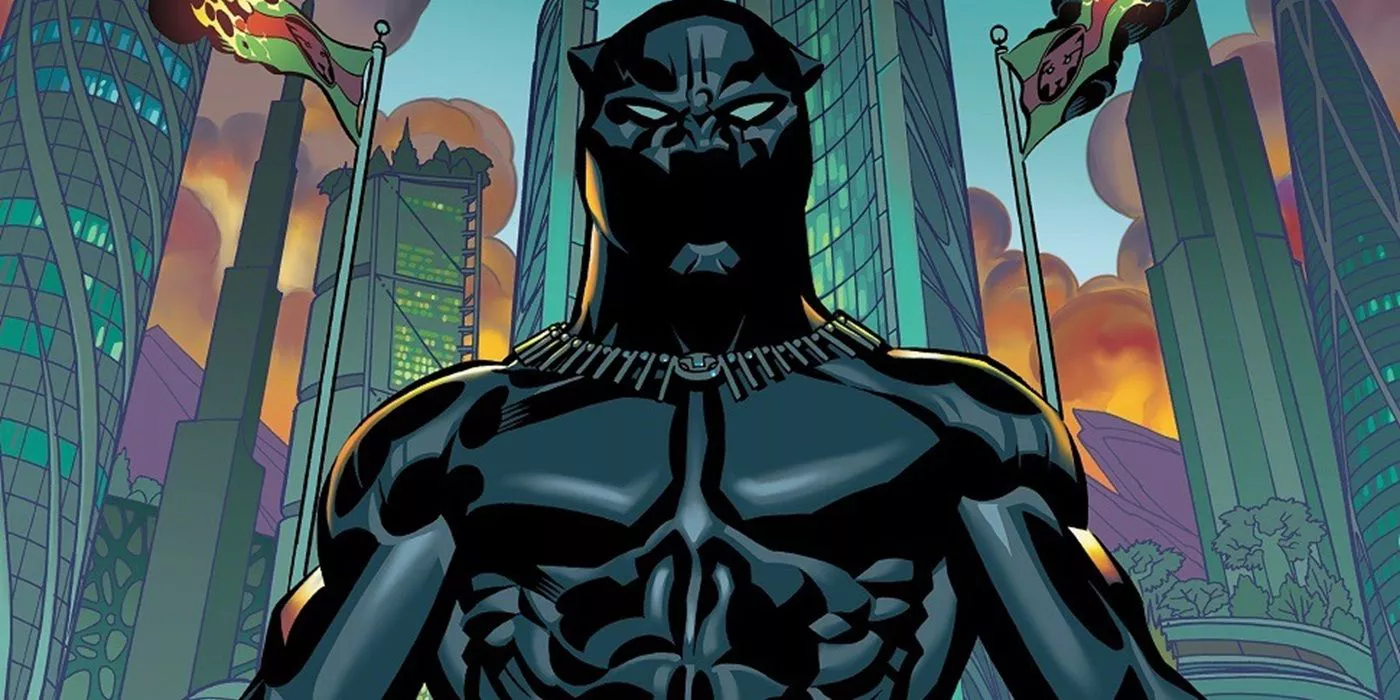 Black Panther stands before his country built on Vibranium