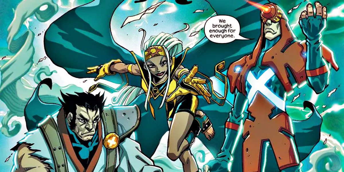 Storm and the Marvel Mangaverse X-Men.