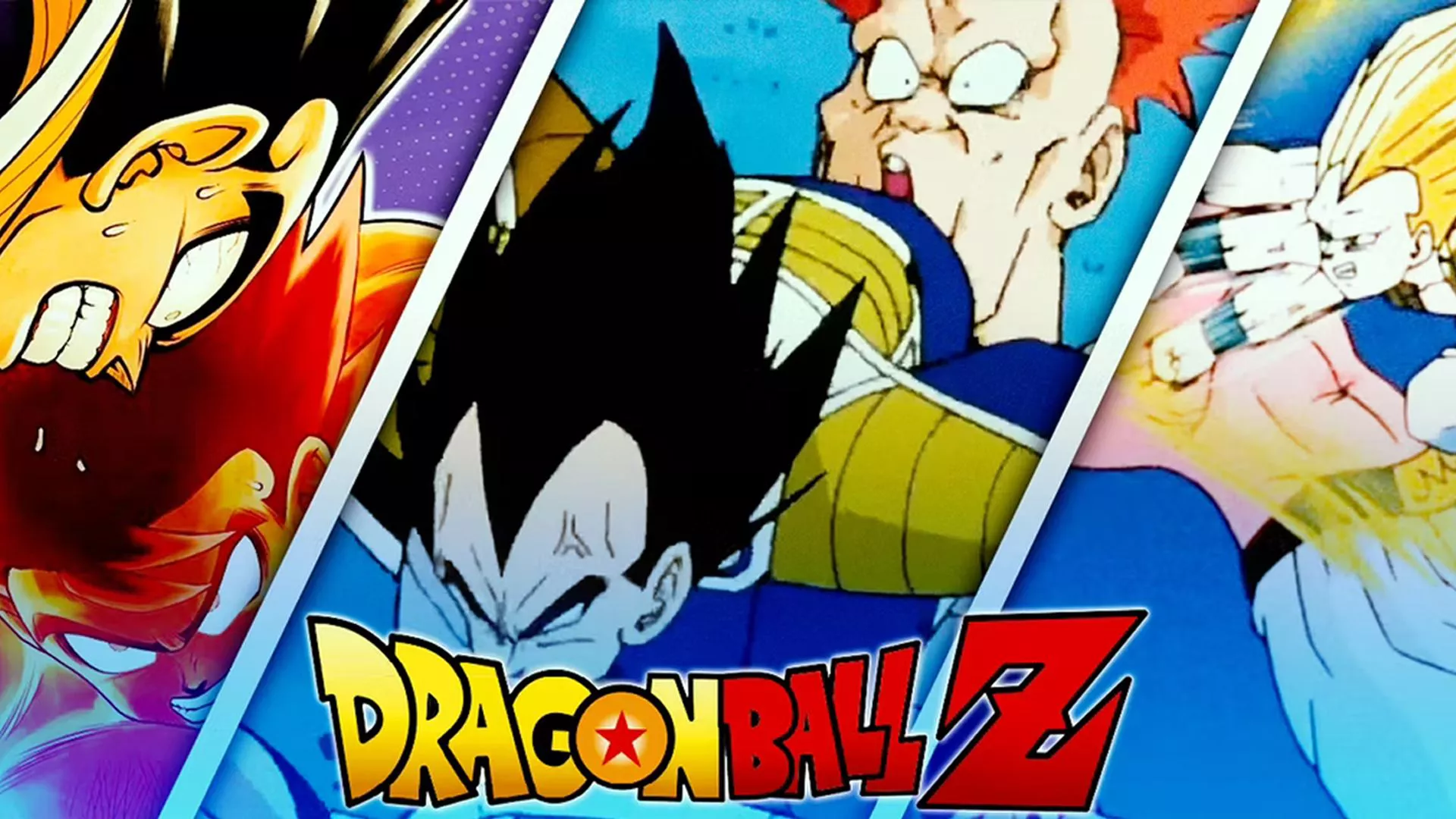 Split Images of iconic Dragon Ball Fights