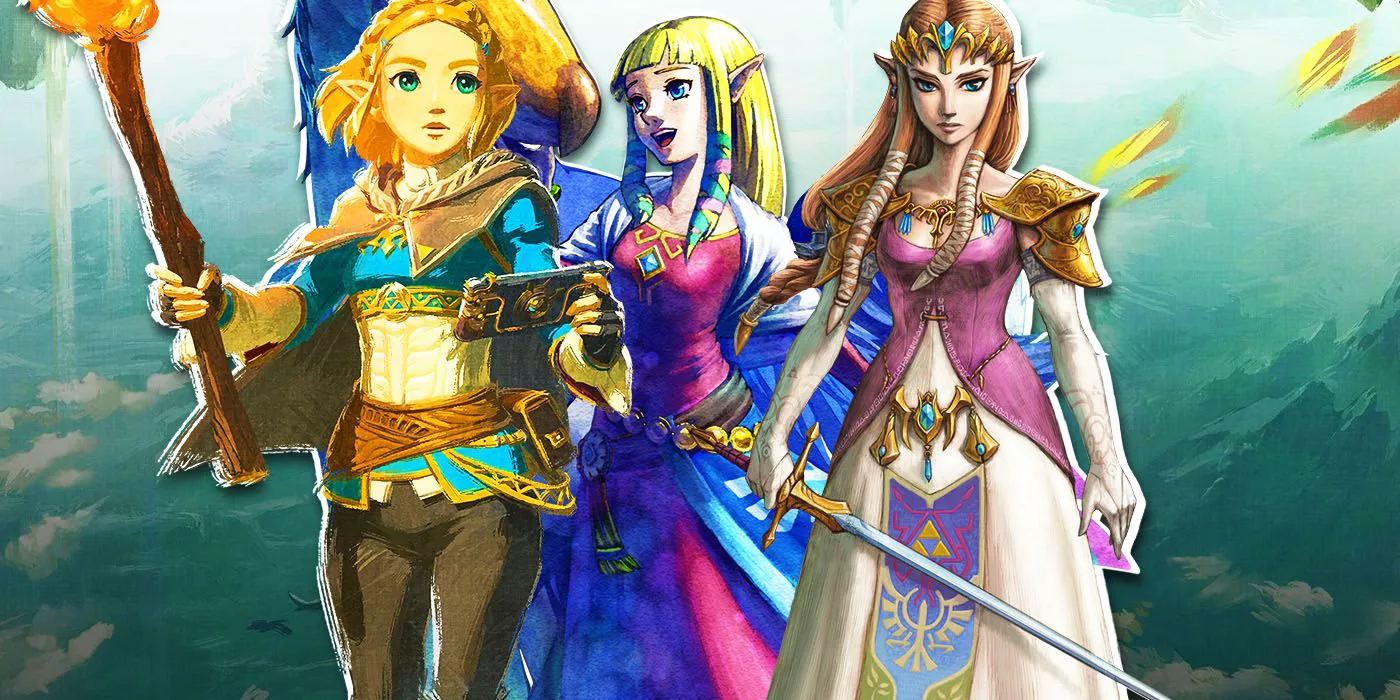 Princess Zelda from Skyward Sword, Tears of the Kingdom, and Twilight Princess