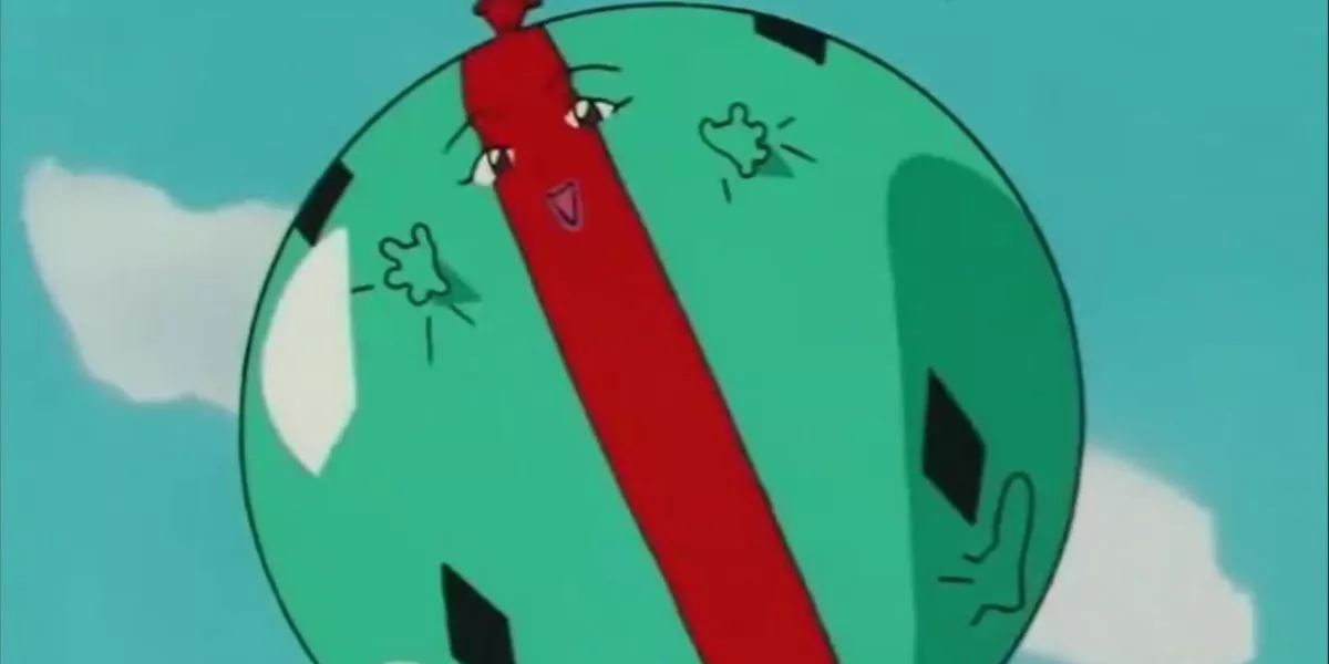 The Lemures Pooko in full balloon form in Sailor Moon.