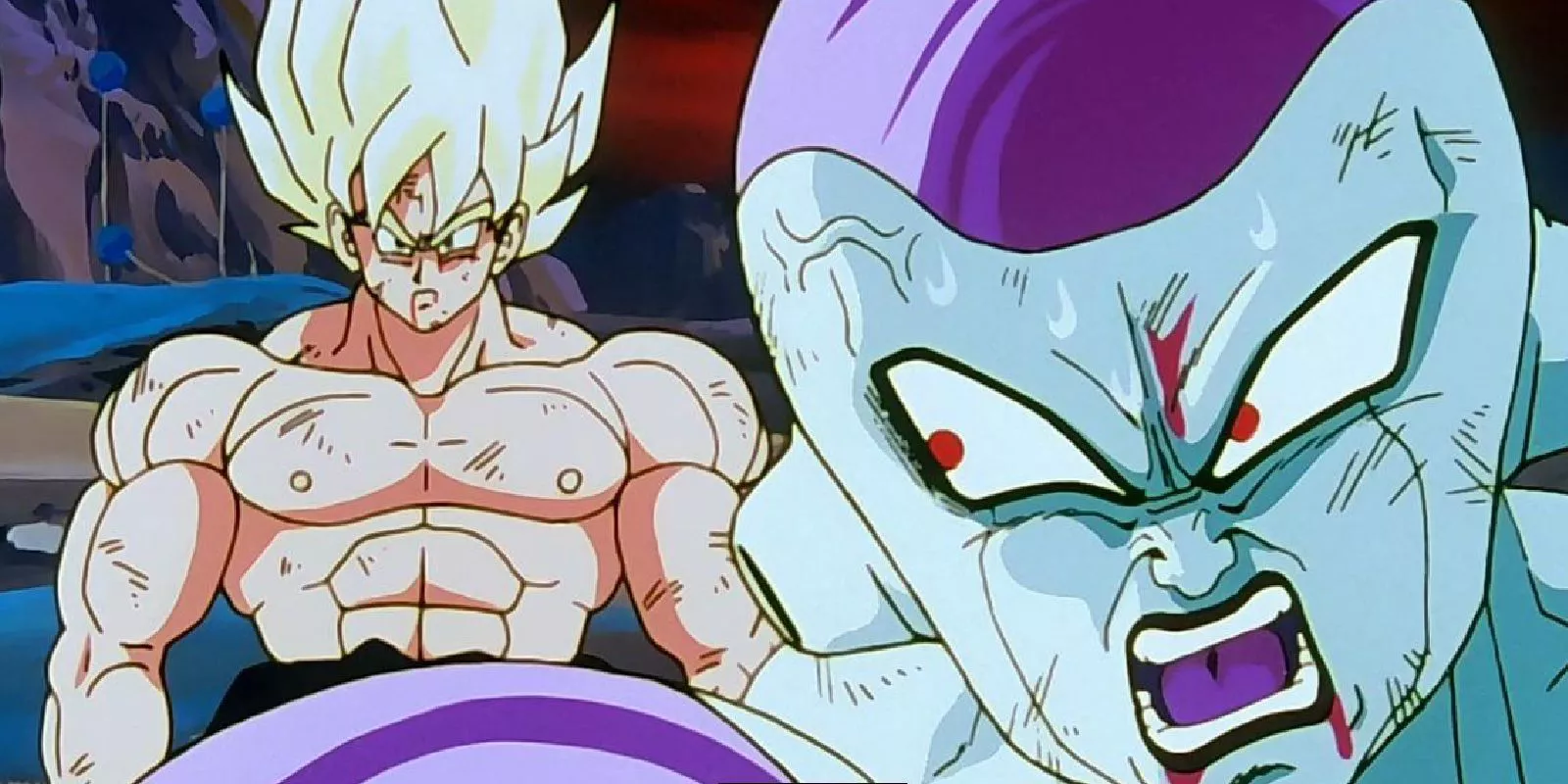 Goku shows sympathy for Frieza on Namek in Dragon Ball Z.