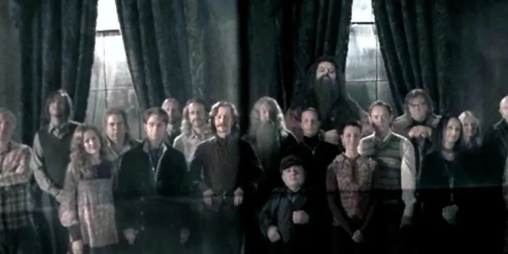 Picture of the old Order of the Phoenix in Harry Potter.