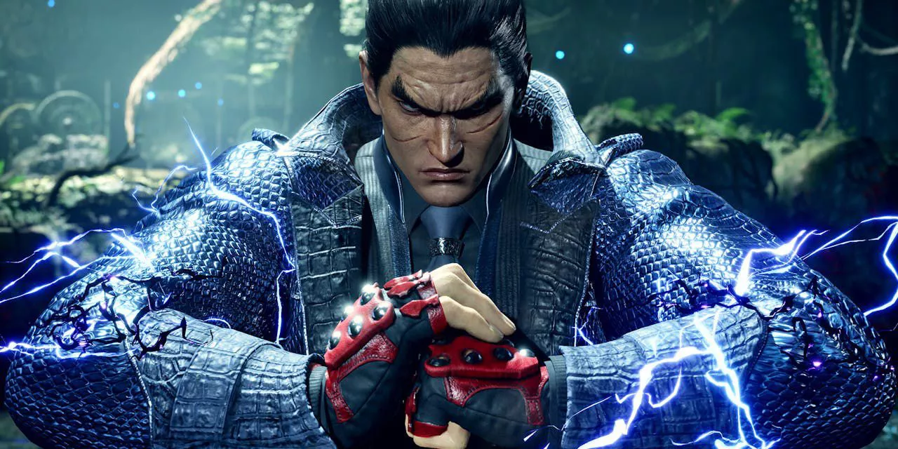 Kazuya Mishima pounds his hands together in Tekken 8.