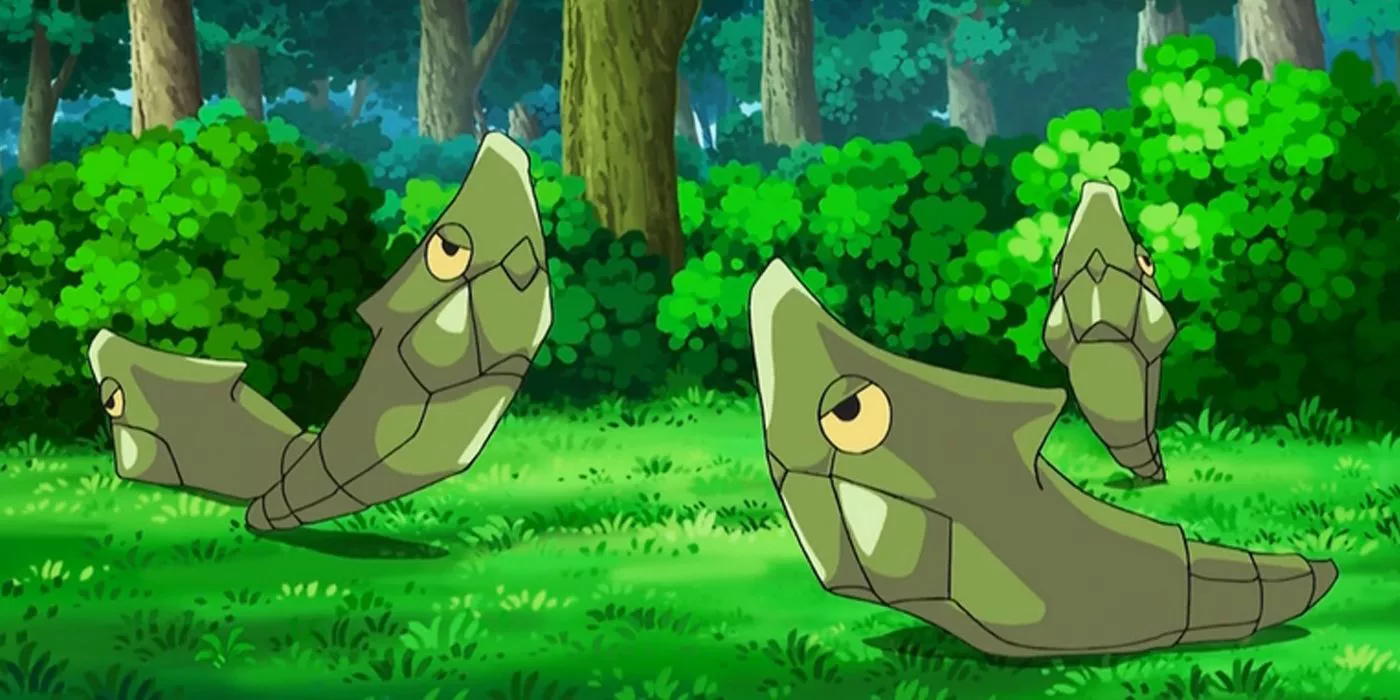 A group of four Metapods in the Pokemon anime