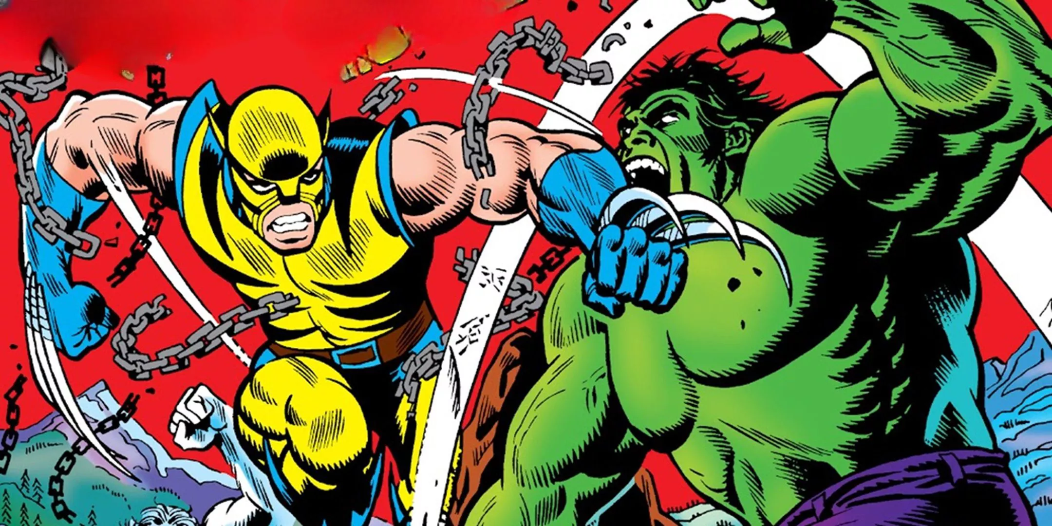 Wolverine meets the Hulk for the first time