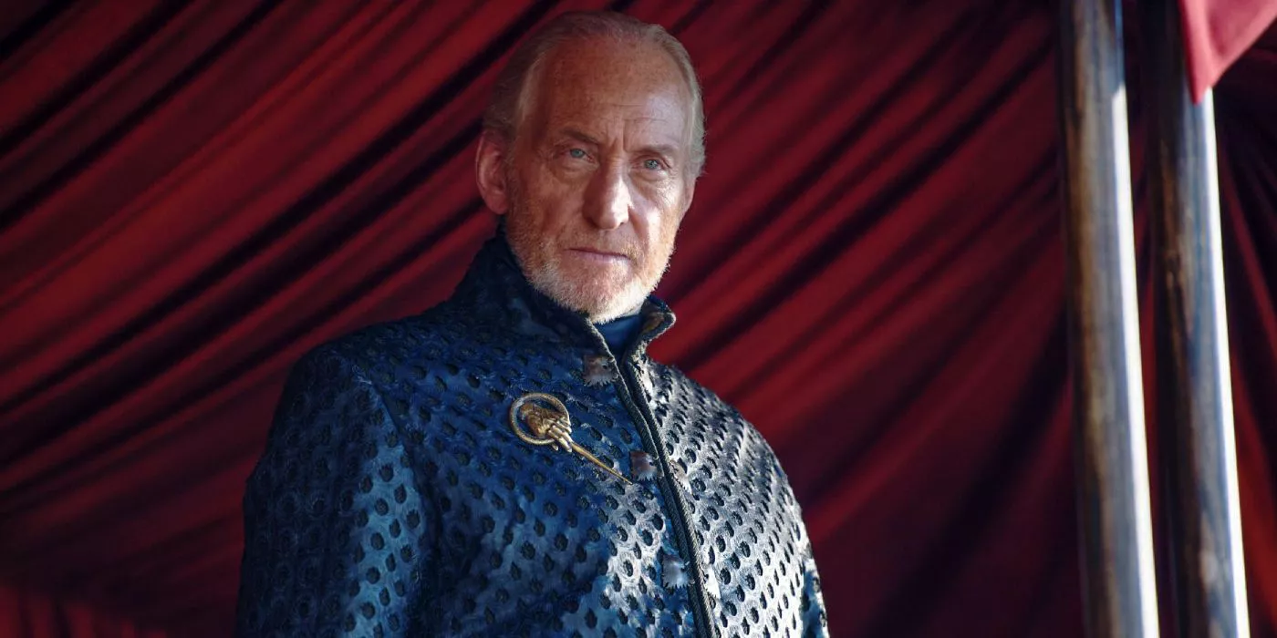 Tywin Lannister como Mano del Rey en Game of Thrones.