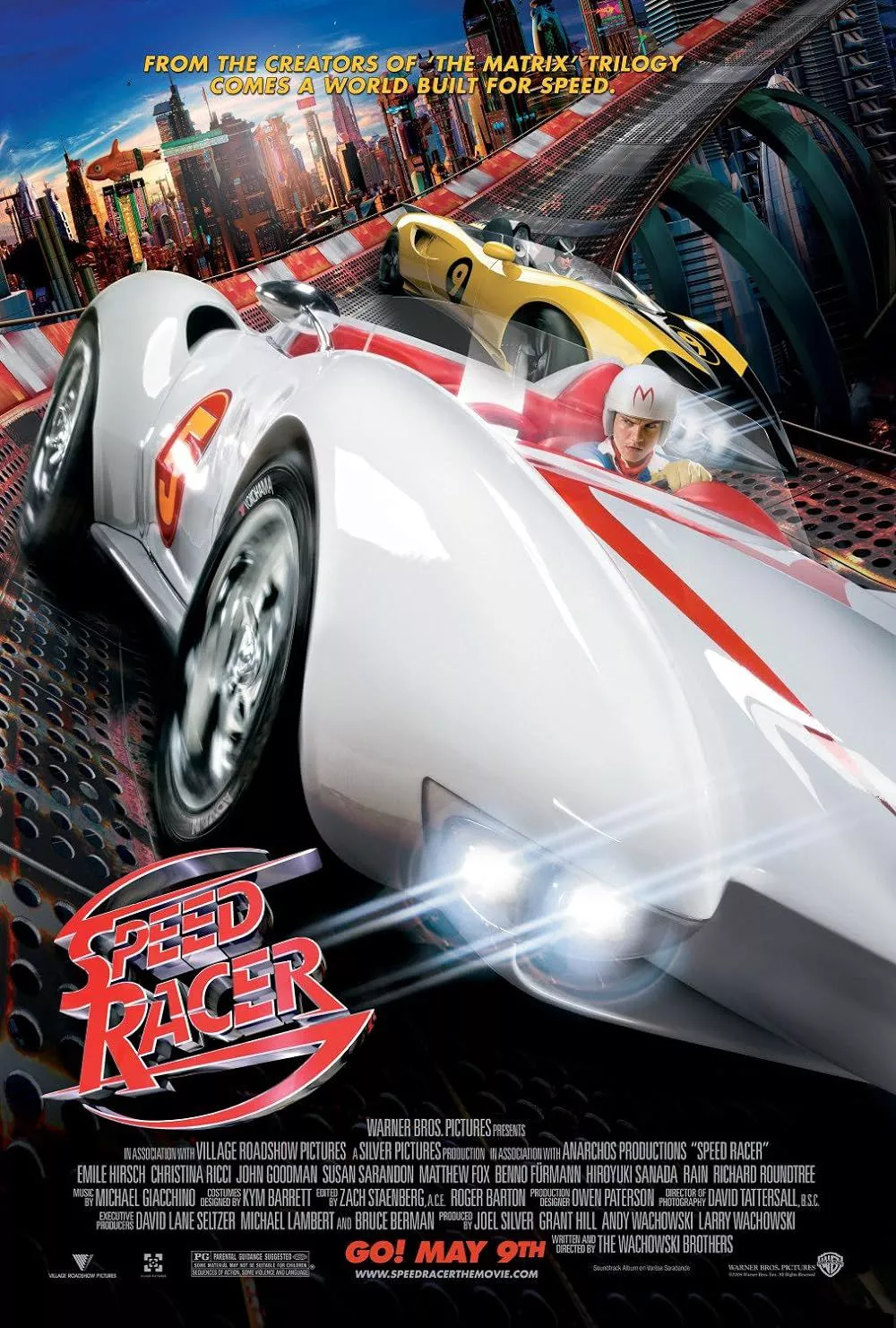 Matthew Fox y Emile Hirsch en Speed Racer (2008)