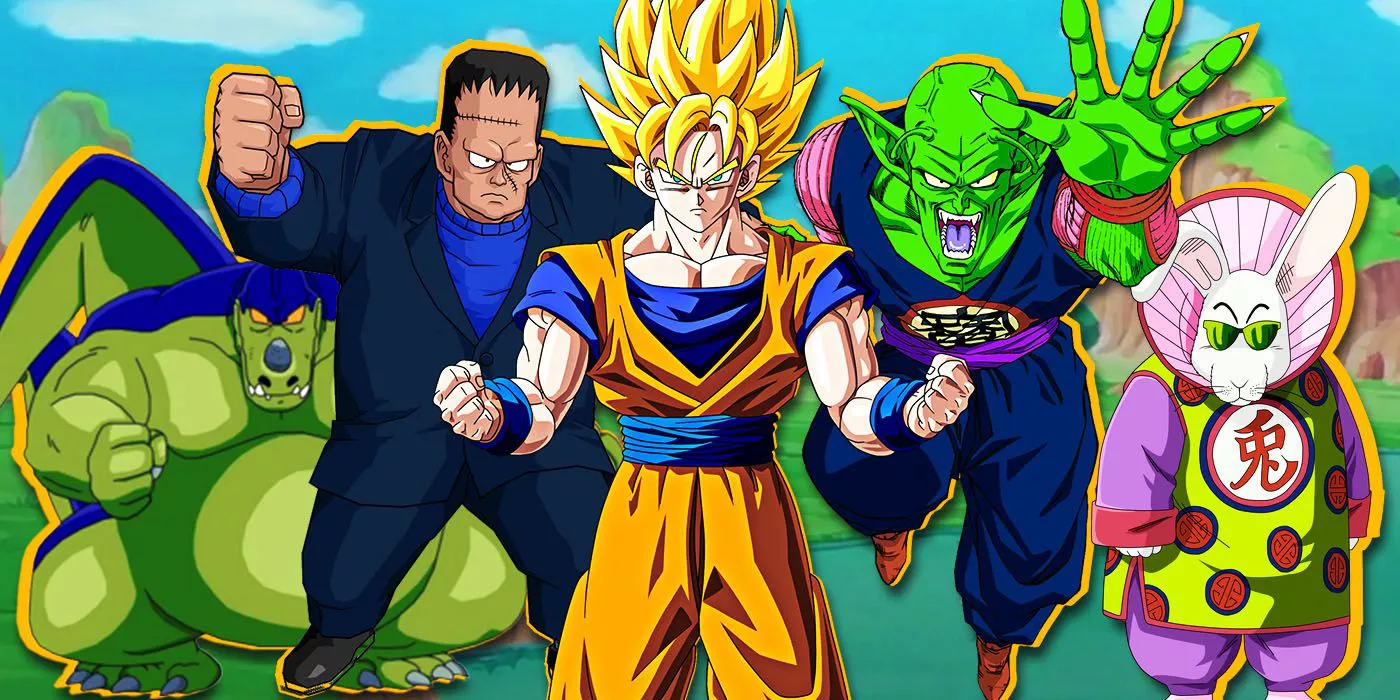 Goku, Giran, King Piccolo, y Android 8-1