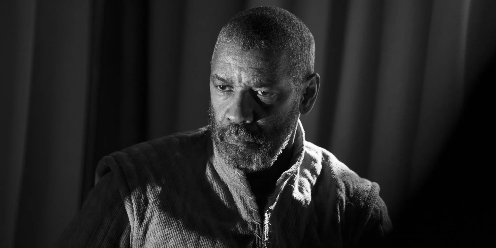 Denzel Washington starring as the titular Macbeth in The Tragedy Of Macbeth