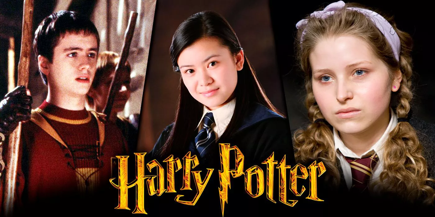 Harry potter characters Cho Chang, Oliver Wood and Lavender Brown