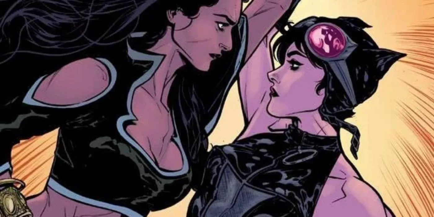 Catwoman and Batgirl face-off in Batman Confidential #17