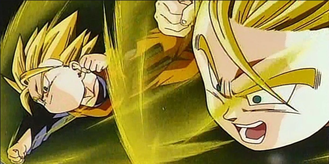 Goten y Trunks Super Saiyan en Dragon Ball Z: Bio-Broly.