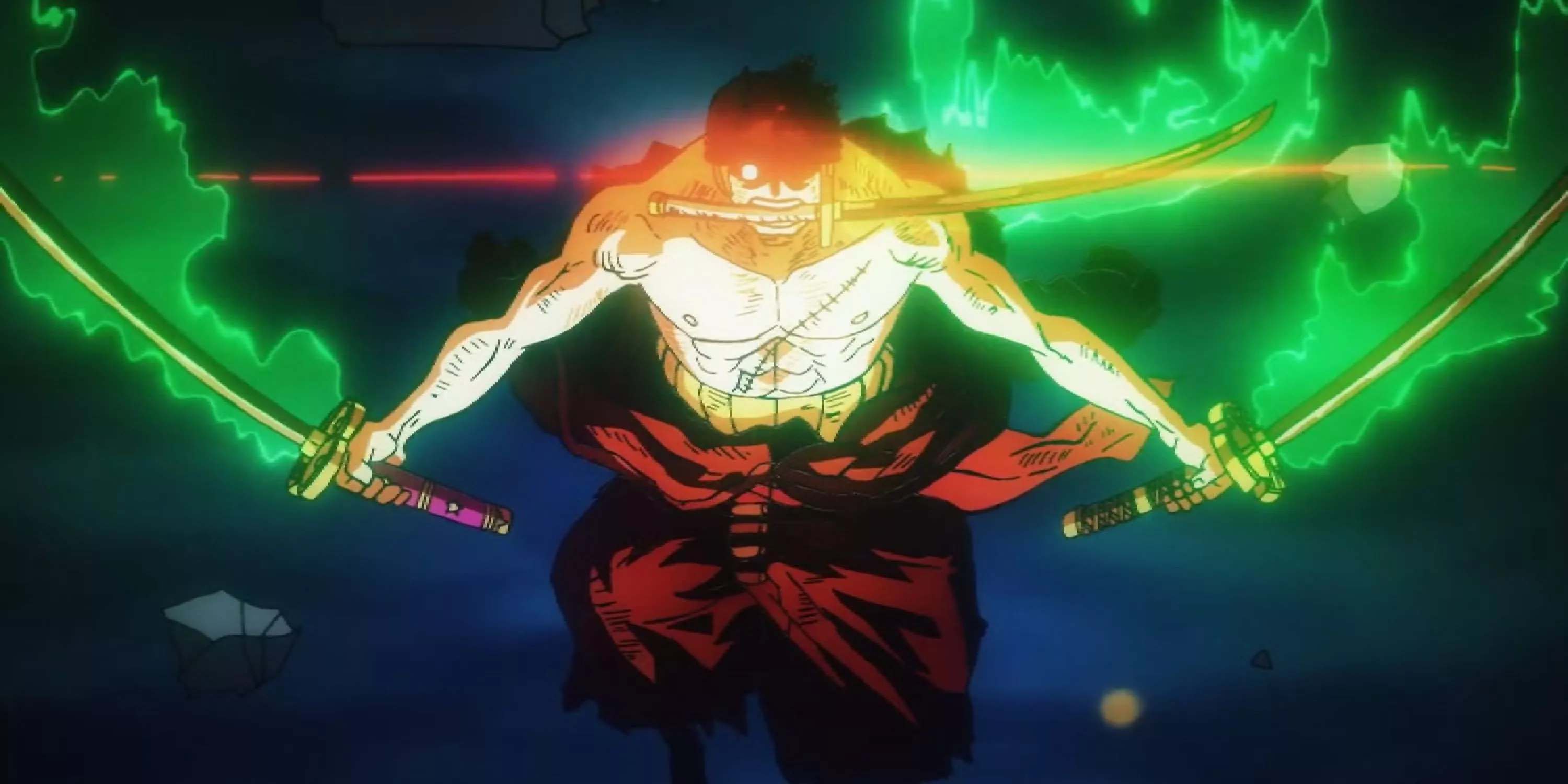 Rey del Infierno Zoro derrota a King en el anime de One Piece