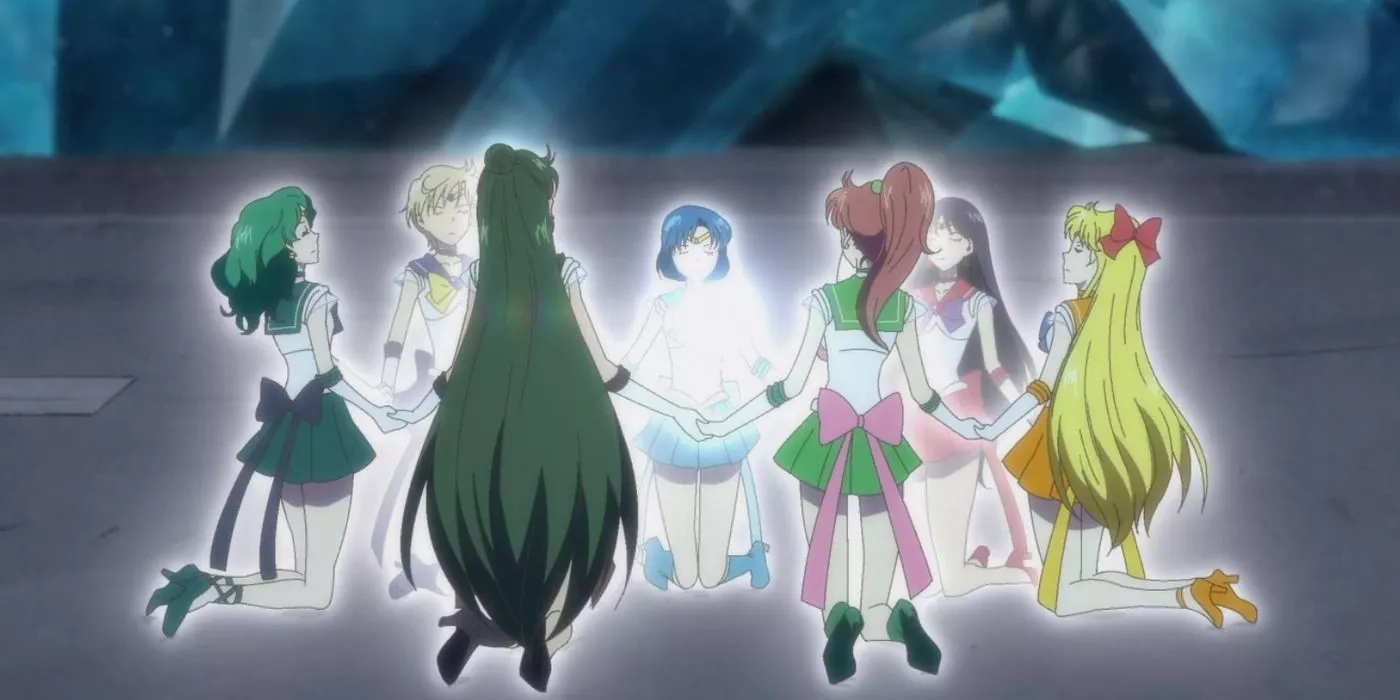 The Sailor Senshi use Sailor Planet Power Meditation.