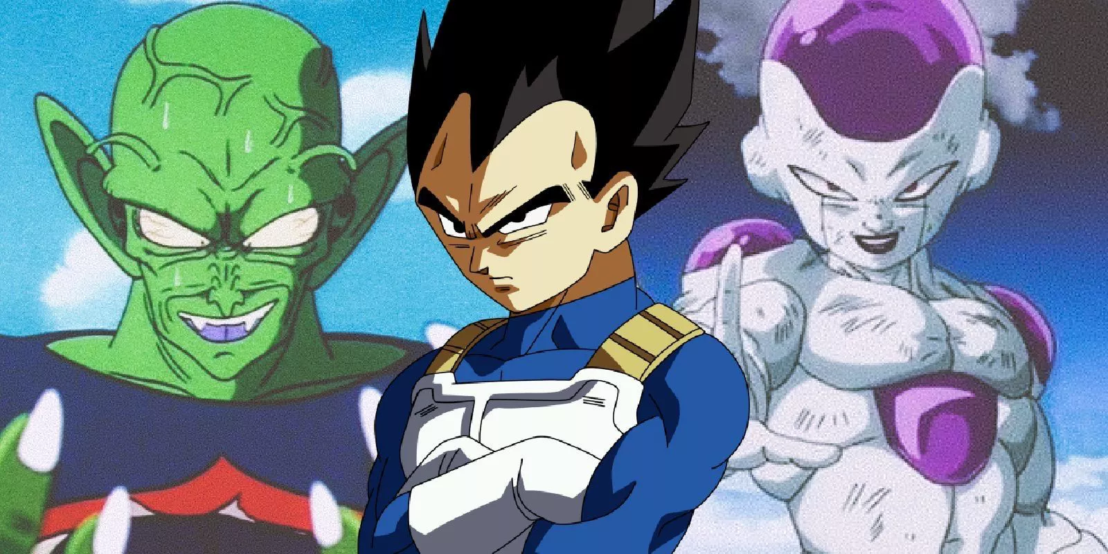 Vegeta, King Piccolo and Frieza in Dragon Ball and DBZ