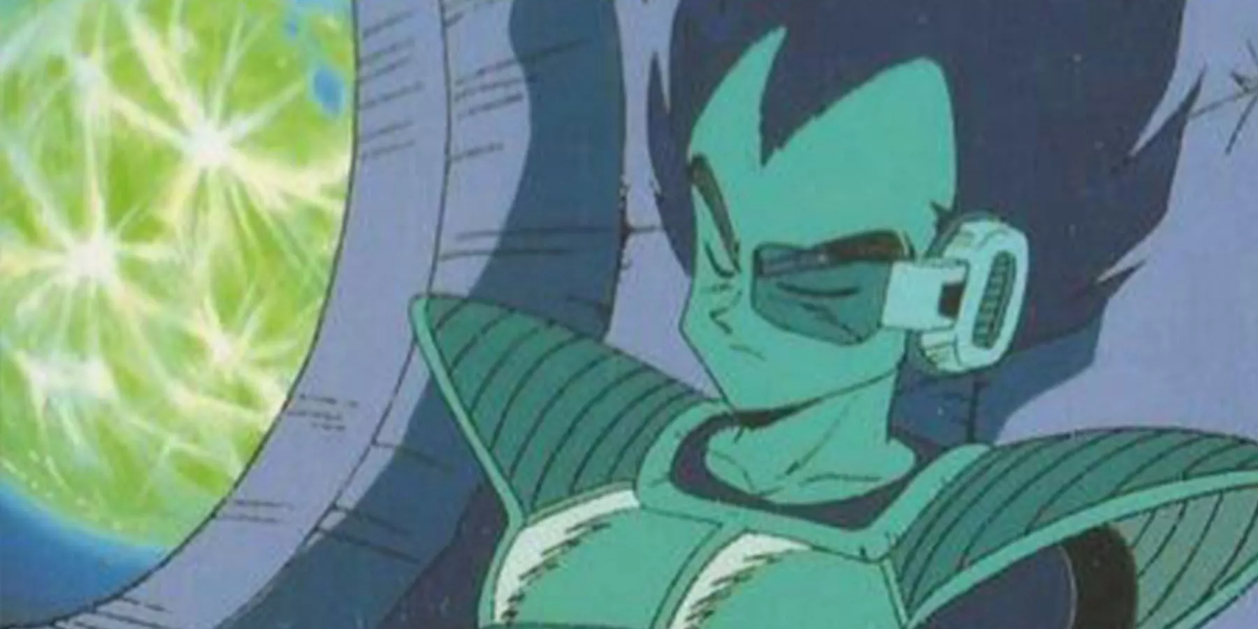 Vegeta travels to Earth in a Saiyan pod in Dragon Ball Z.