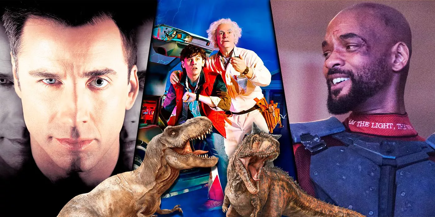 Back to the Future and Jurassic Park at the front, and then Will Smith's Deadshot and Face/Off.