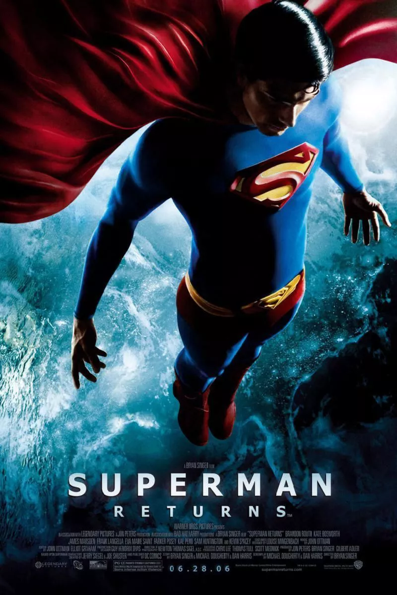 The poster for superman returns