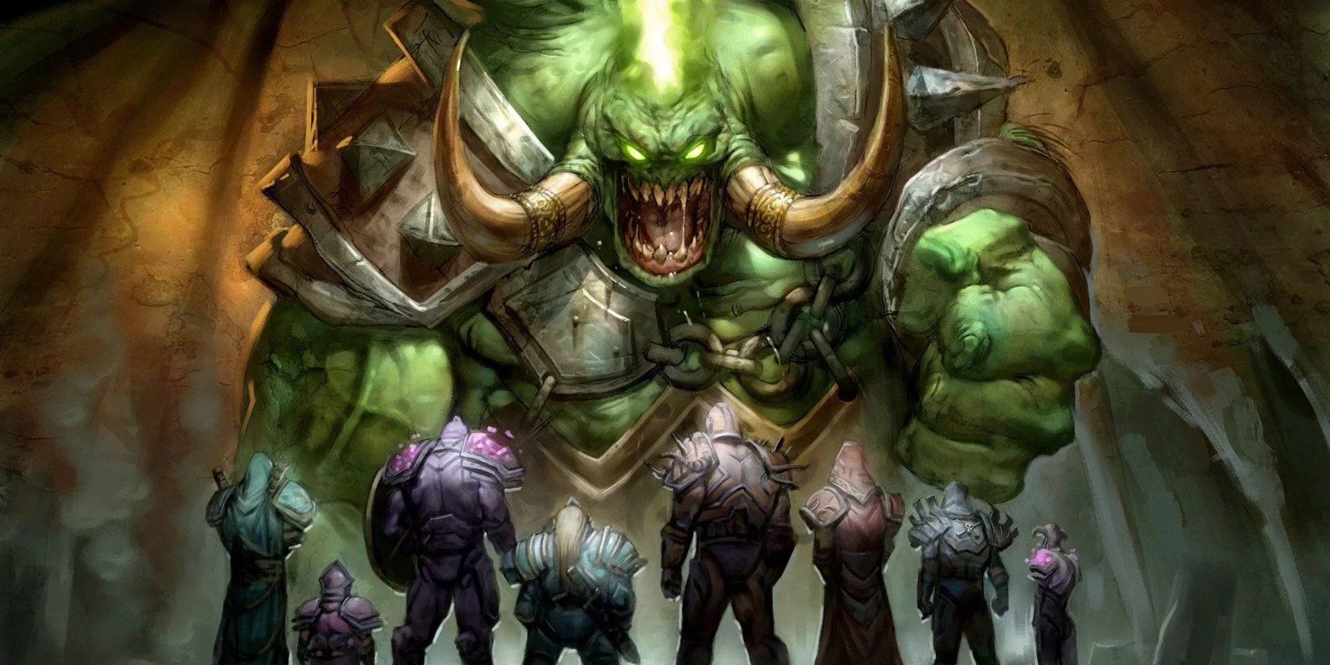 Pit Lord summoned by a party of heroes in World of Warcraft