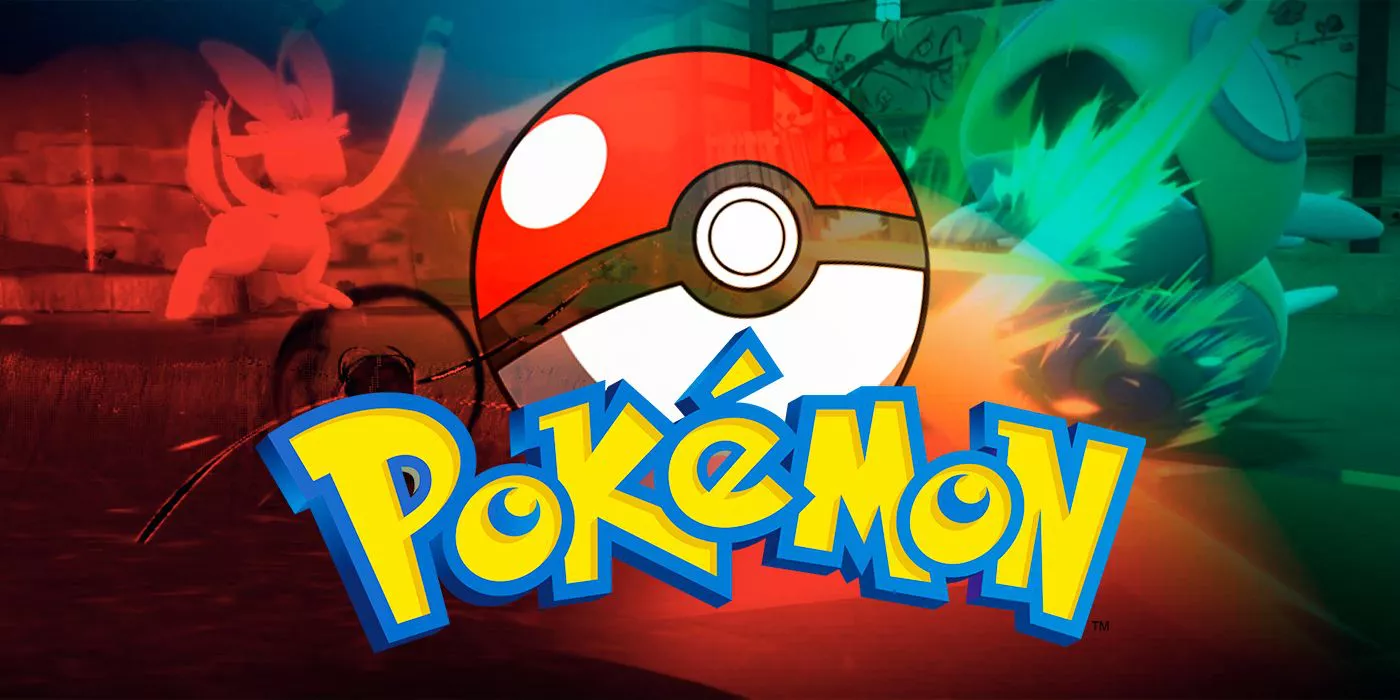 El Logo de Pokémon frente a diferentes Pokémon luchando en los videojuegos