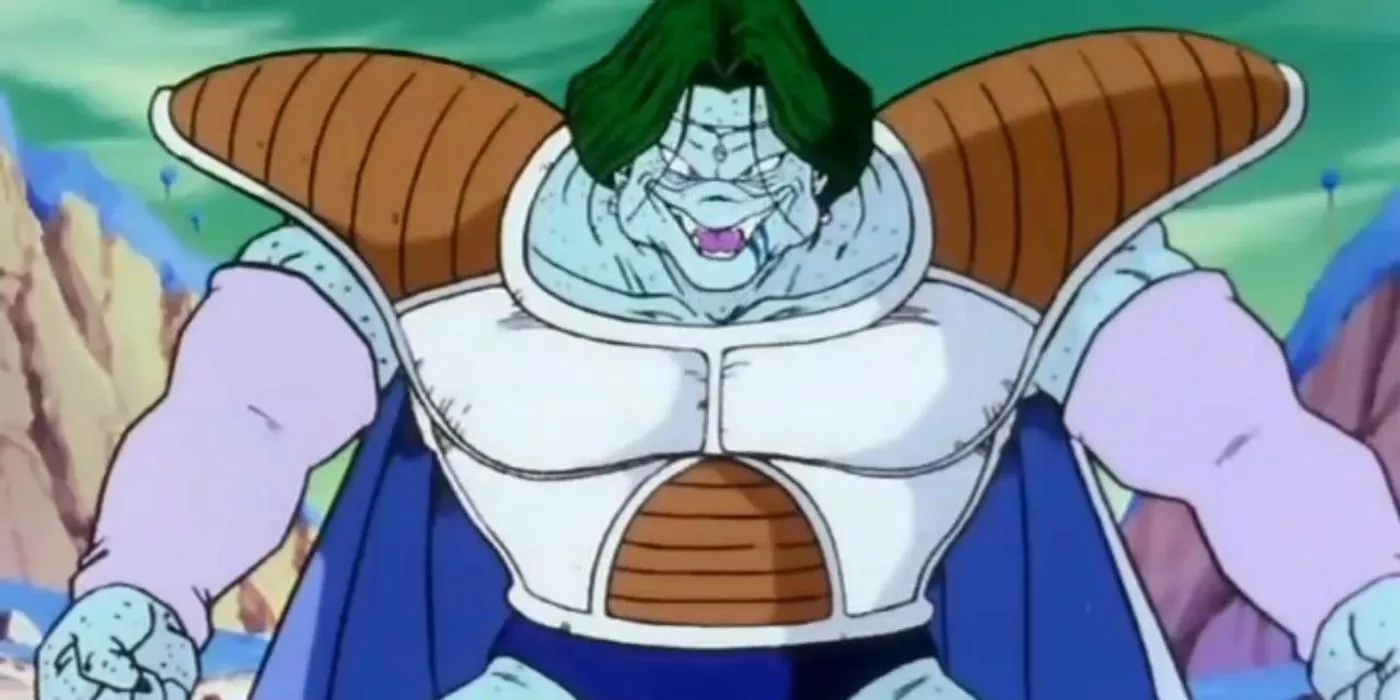 Zarbon, in his transformed state, against Vegeta in Dragon Ball Z.