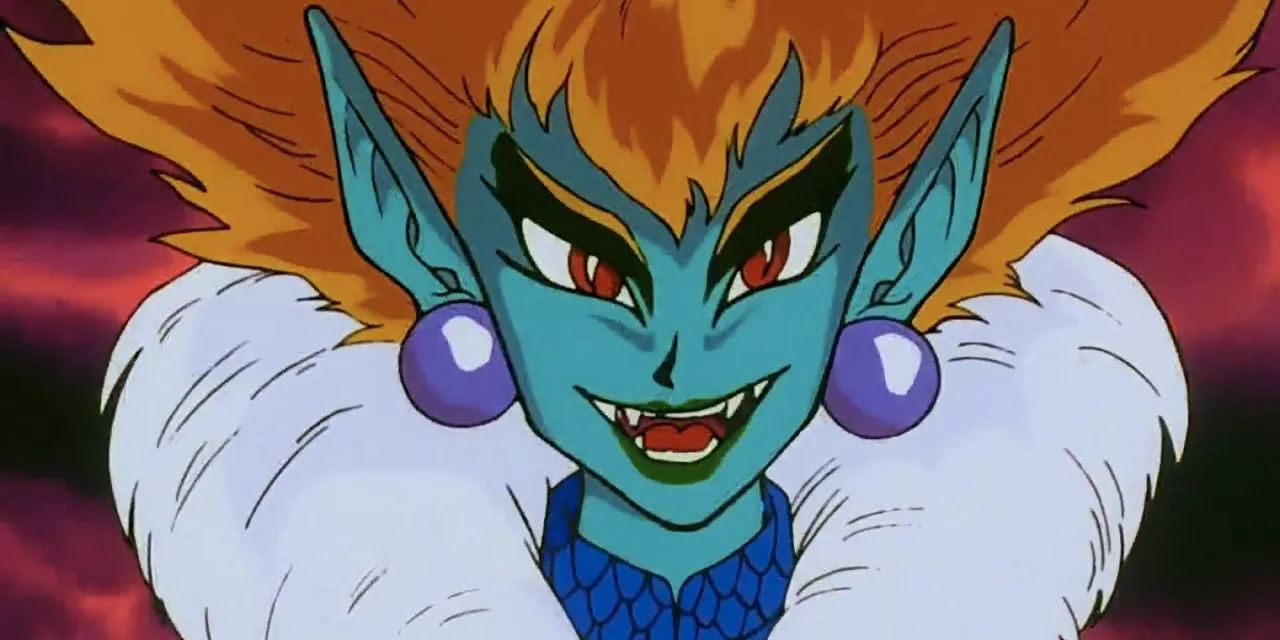 Princess Snake shows off her evil side in Dragon Ball Z.