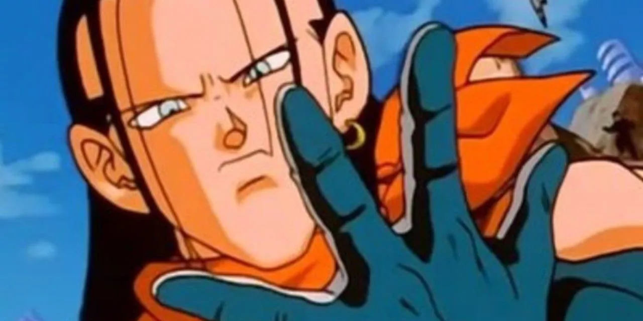 Super 17 prepares an attack in Dragon Ball GT.