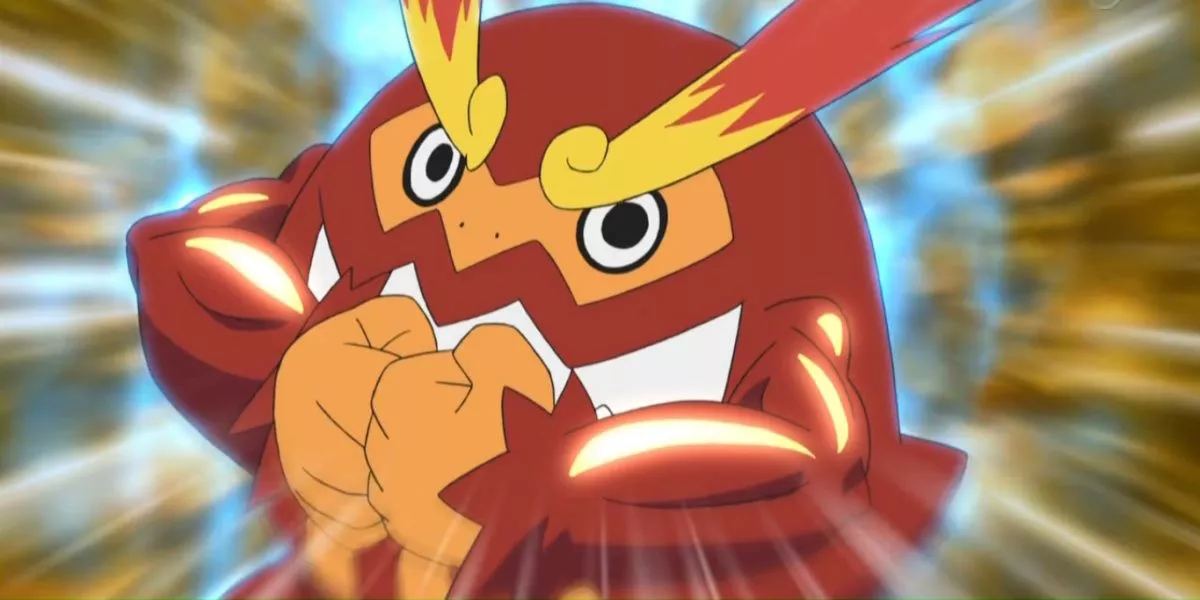 Darmanitan uses Superpower in the Pokémon anime.