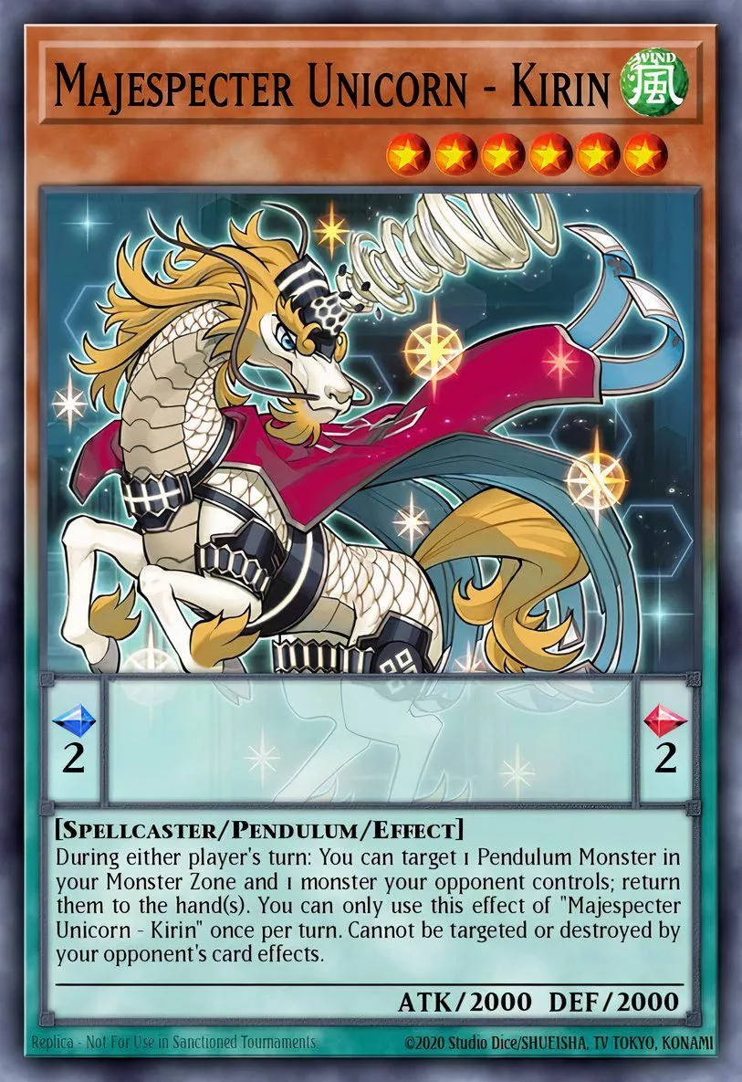 Majespecter Unicorn - Kirin from Yu-Gi-Oh