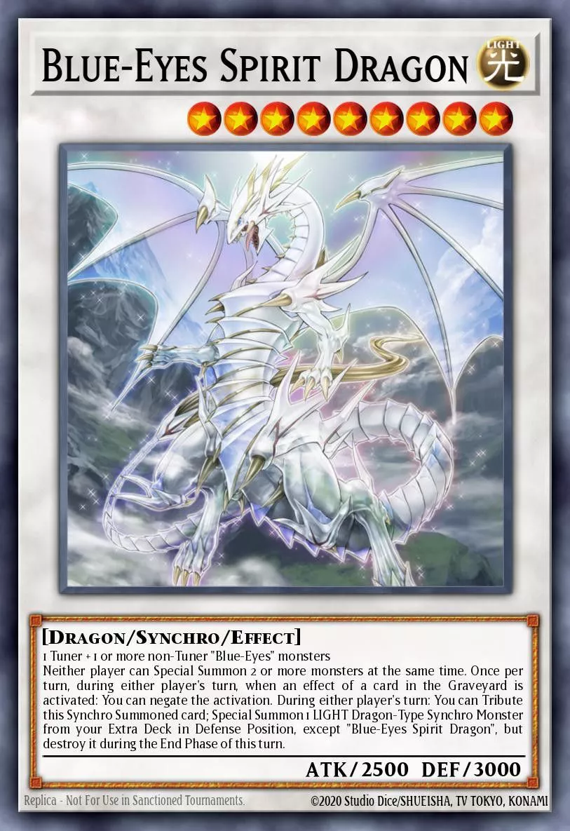 Blue-Eyes Spirit Dragon is a potent Synchro monster.