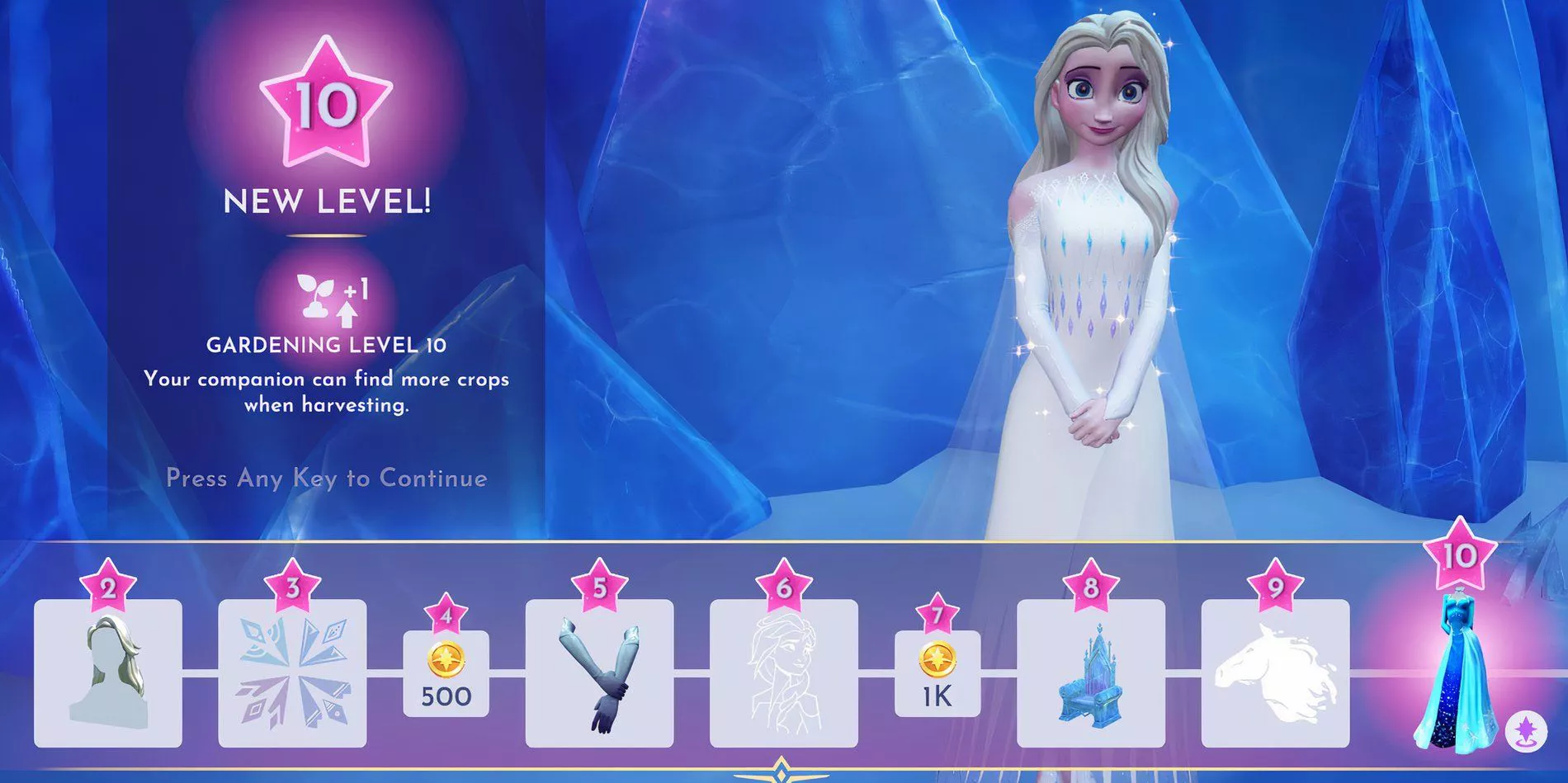 Elsa's friendship tier rewards