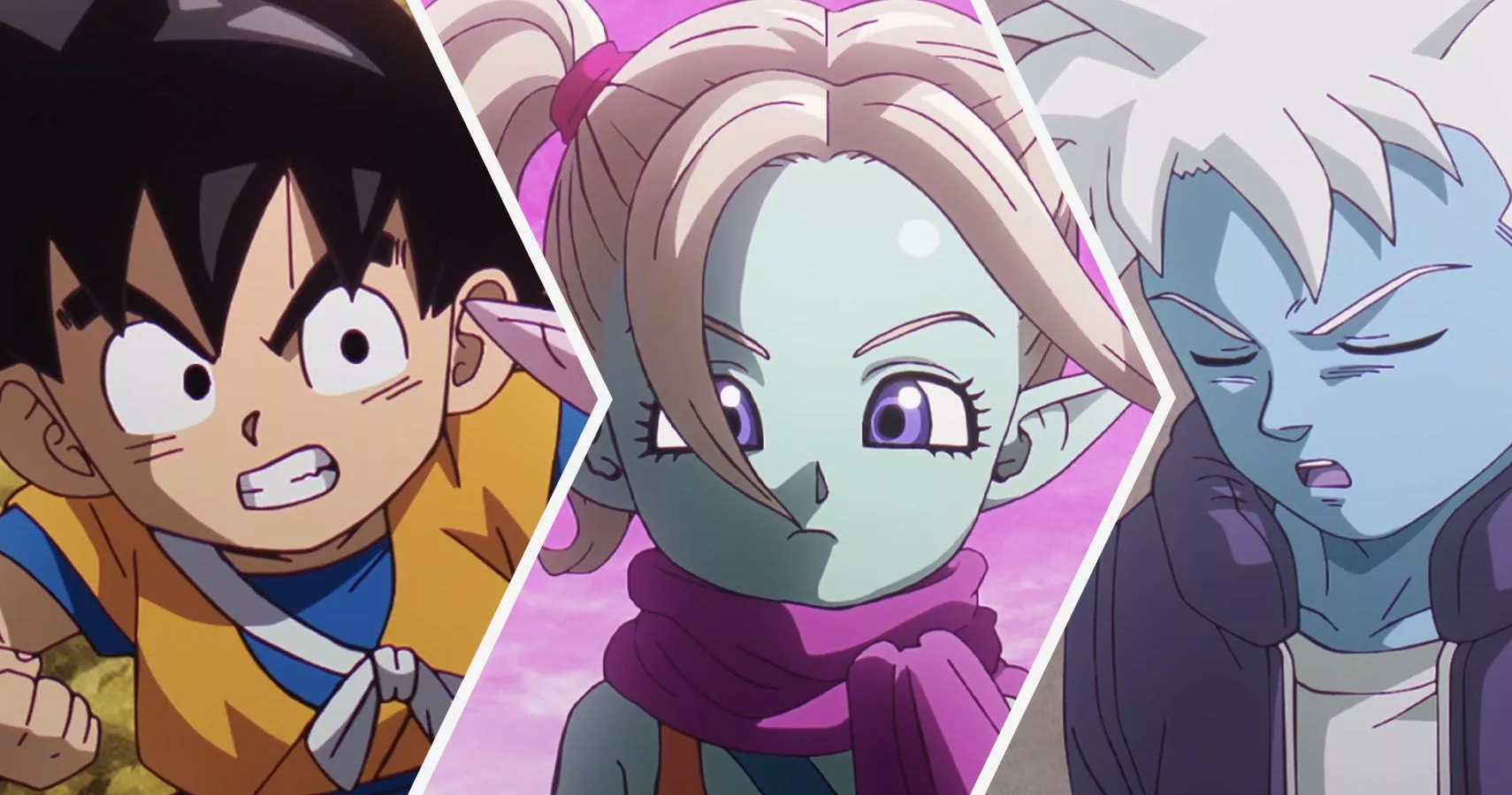 Goku, Panzy, and Glorio in Dragon Ball DAIMA Episode 4