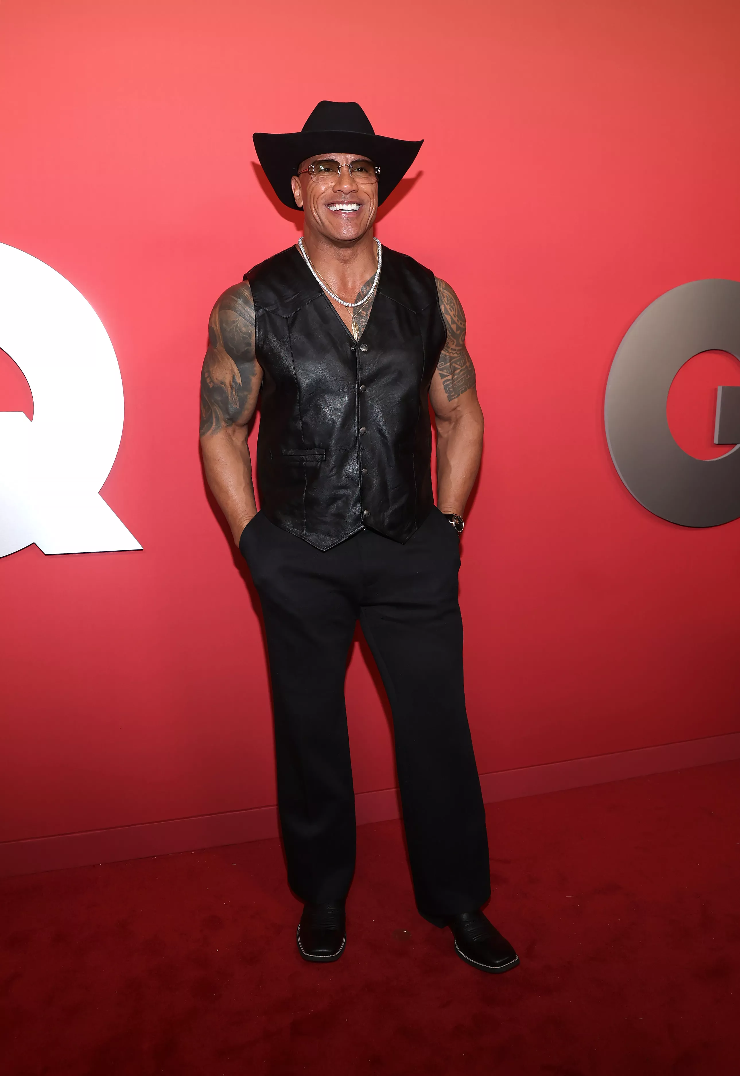 Dwayne Johnson at the 2024 GQ Men Of The Year Party at Bar Marmont on November 14, 2024 in Los Angeles, California.