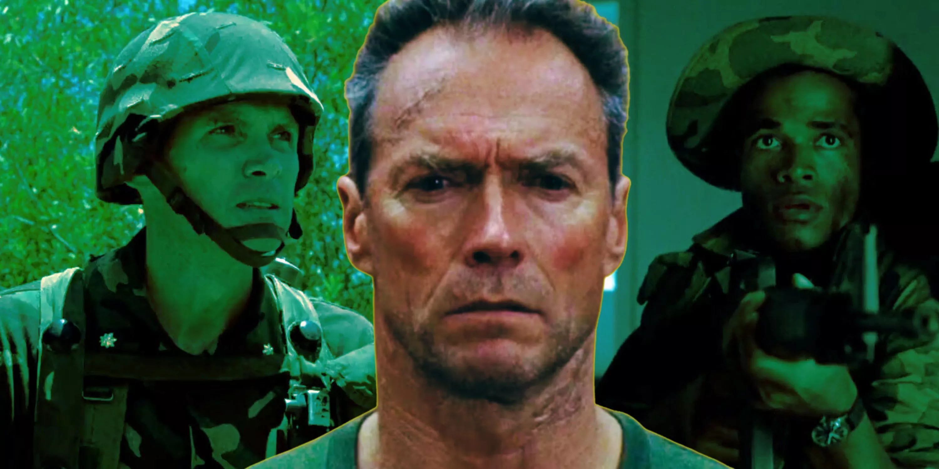 Composite feature image of Heartbreak Ridge scenes