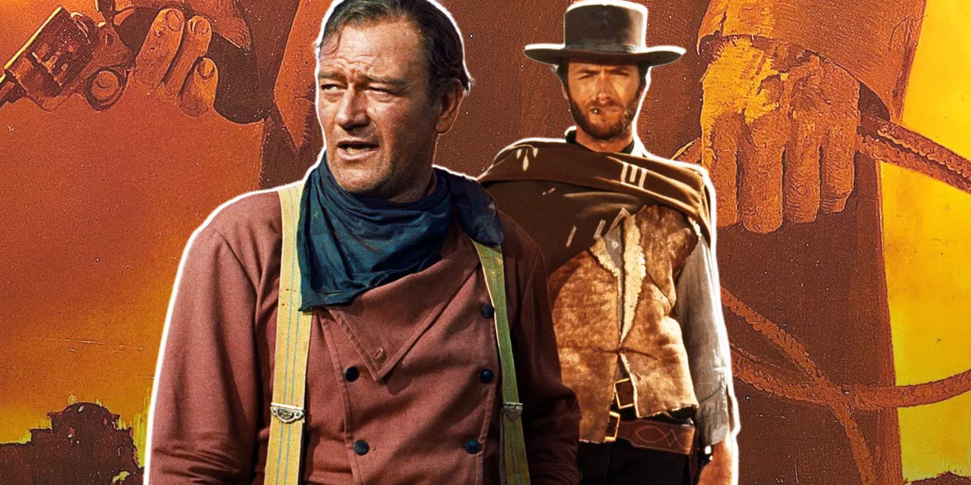 John Wayne and Clint Eastwood