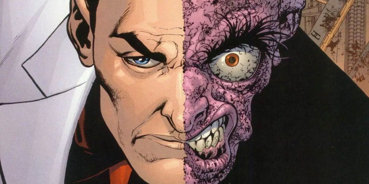 Two-Face's dual personality makes up for his lack of powers