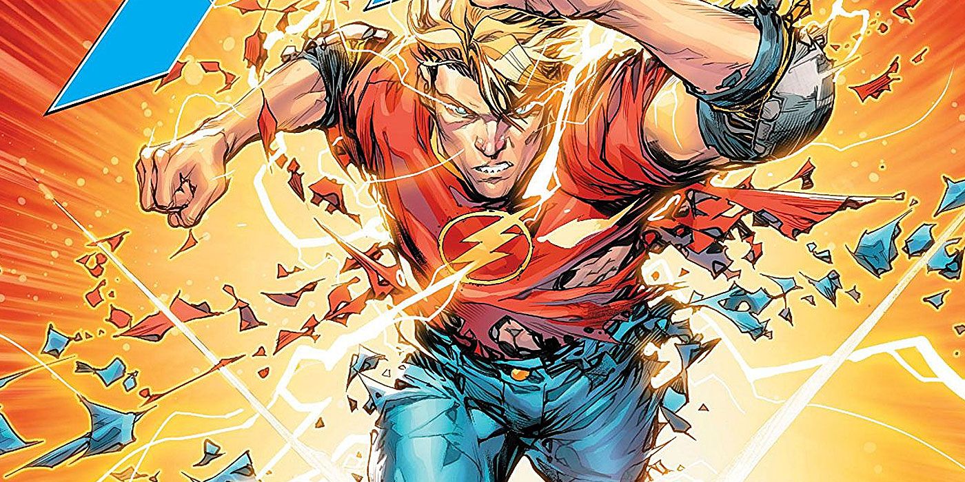 Barry Allen running through his clothes in The Flash: Year One