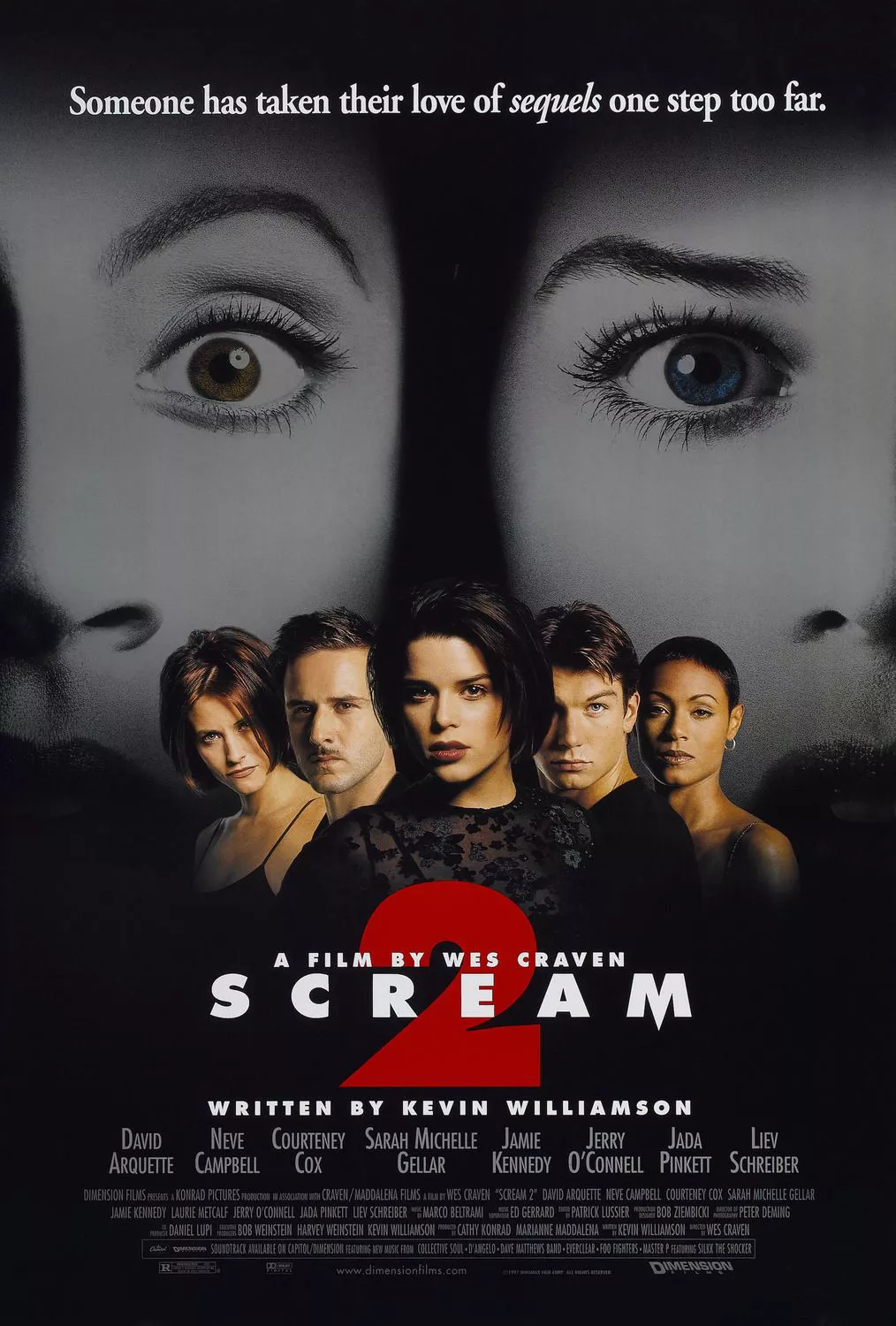 El cartel de Scream 2