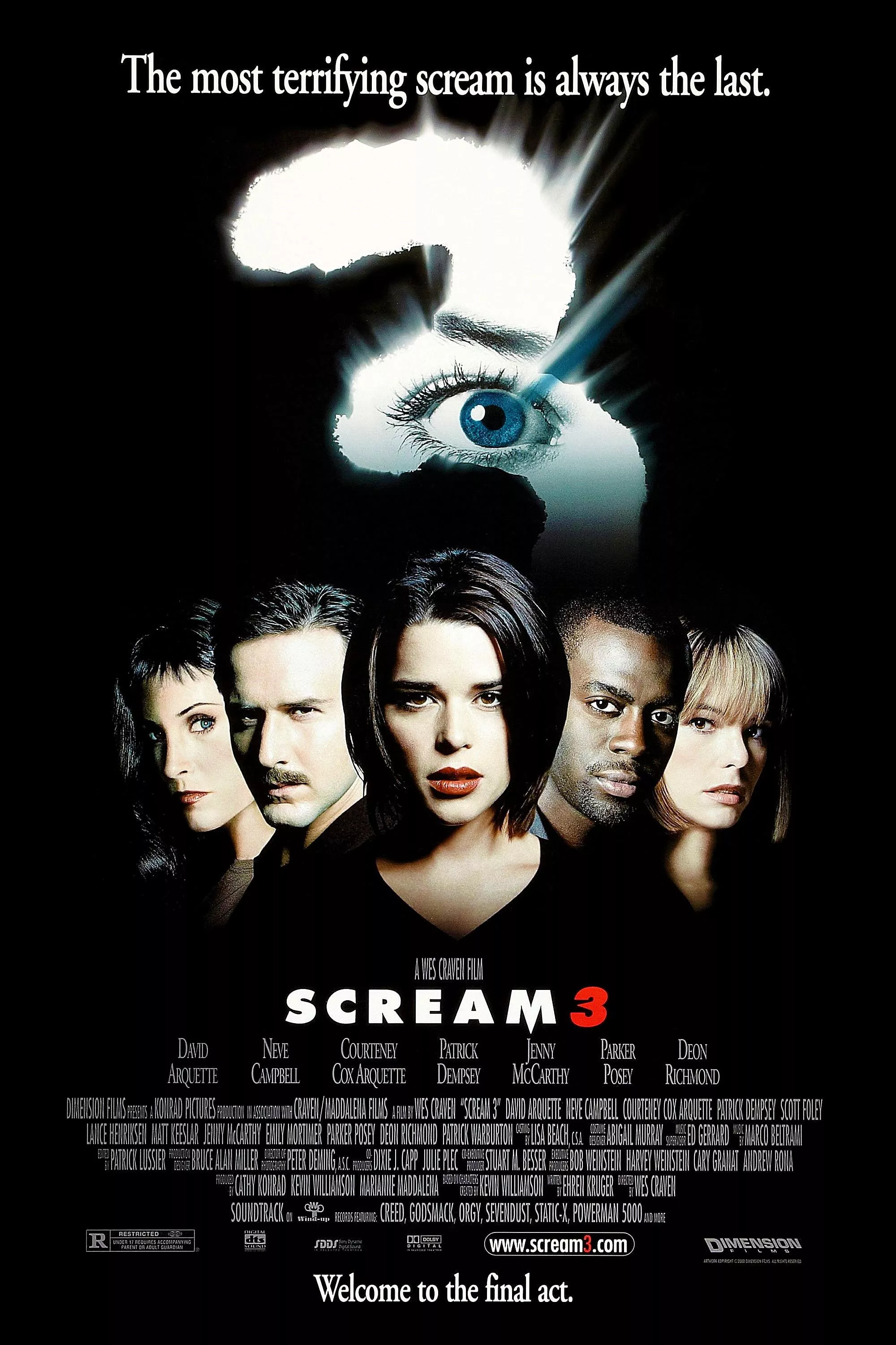 El cartel de Scream 3