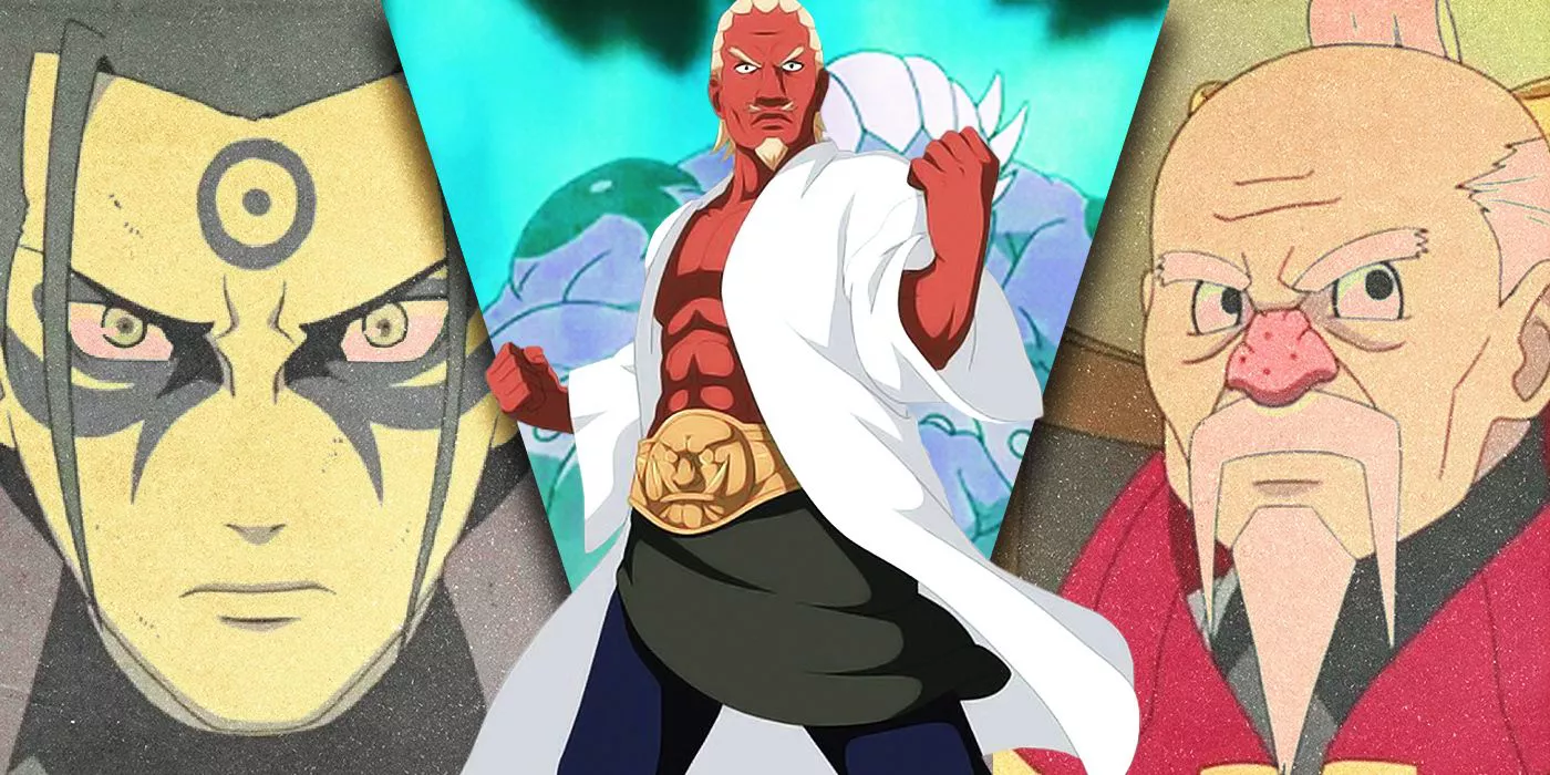 Imágenes divididas de Hashirama, Raikage y Onoki