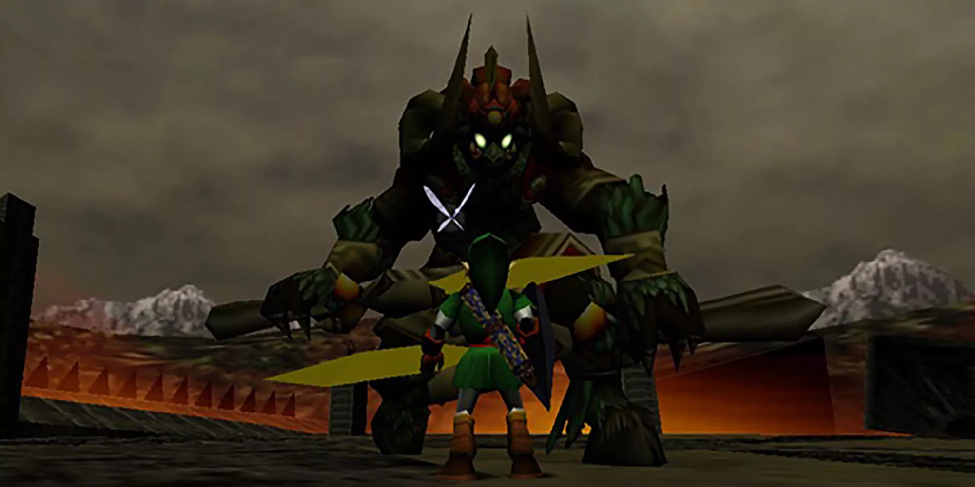 Ganon faces off against Link in The Legend of Zelda: Ocarina of Time