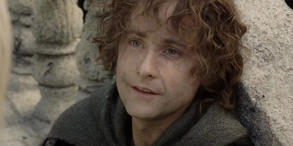 Pippin (Billy Boyd) durante el asedio de Minas Tirith y la Batalla de los Campos del Pelennor