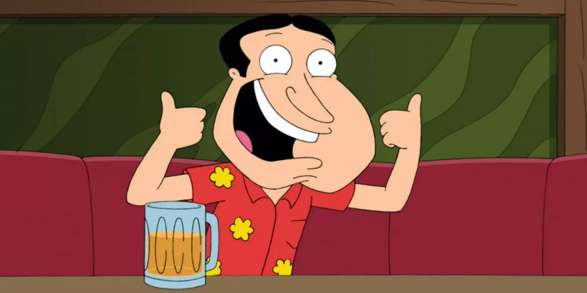 Glenn Quagmire dándole un pulgar hacia arriba en Family Guy