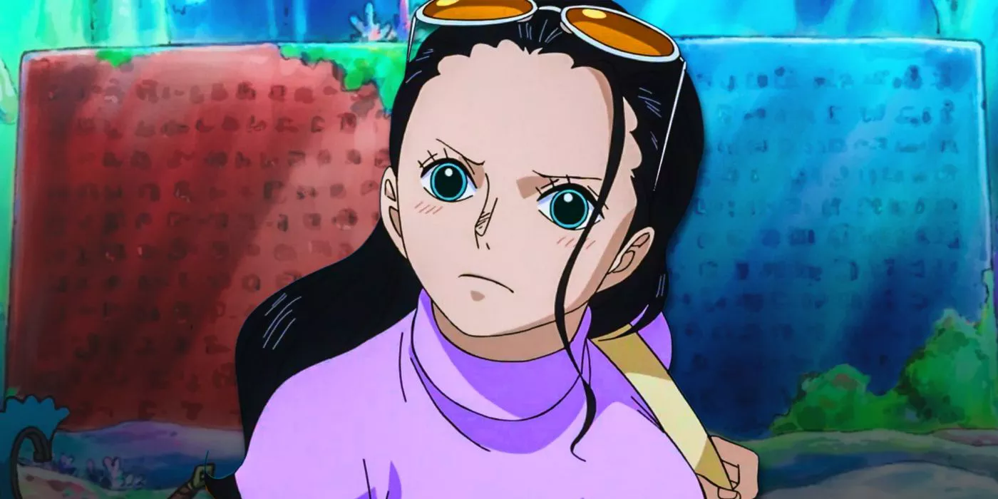 Nico Robin y un Poneglyph